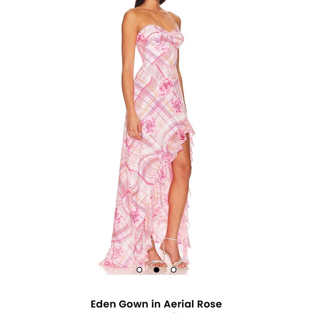 Amanda Uprichard Strapless Pink Plaid Dress